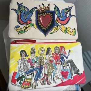 Brighton Makeup Bags Zip Pouch 2018 Fashionista 2019 Love of Art Canvas Qty 2